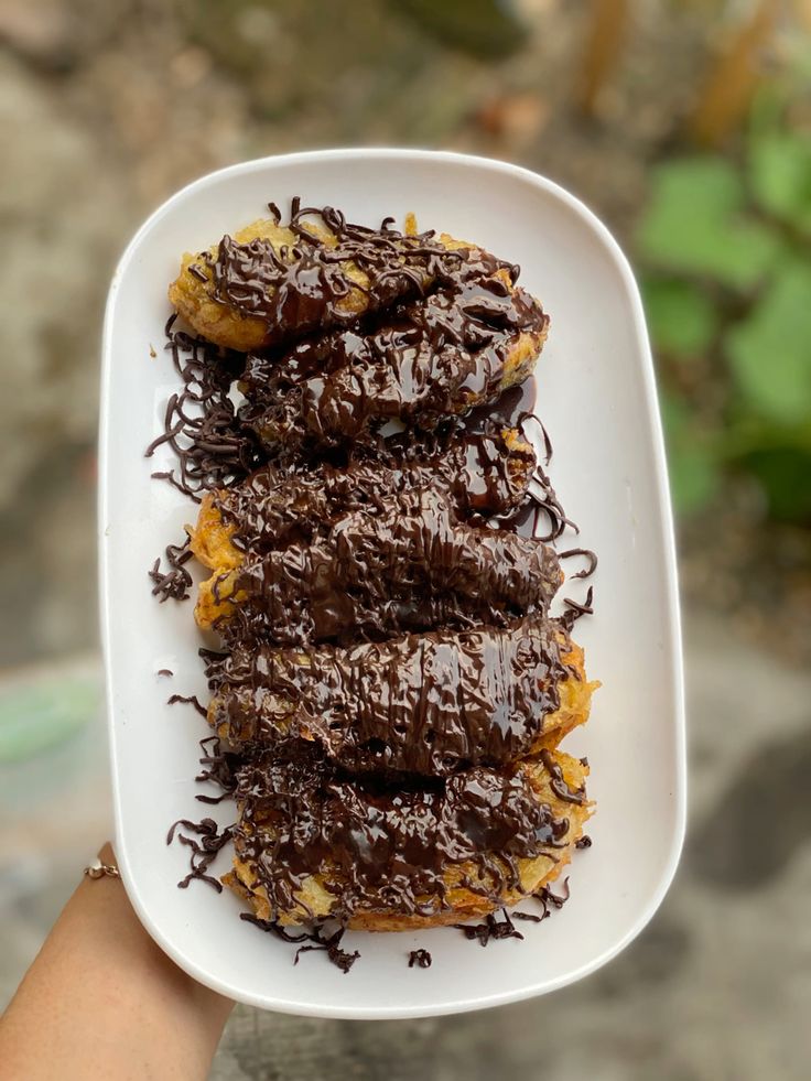 Pisang Krispi Coklat